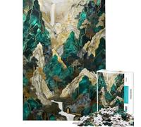 Rompecabezas para Adultos de 1000 Piezas Camino a Shangri-La - Rompecabezas artístico para Adultos - Juego práctico - Decoración Perfecta cumpleaños y Navidad (Tamaño 50x75cm)