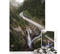 Rompecabezas para Adultos de 1000 Piezas Camino al Paraíso Juego práctico Juguete antiestrés Decoración de Pared Colección de Artistas Bellas Artes (38x26cm)