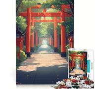 Rompecabezas para Adultos de 1000 Piezas: Camino de un Santuario japonés, Juguete Educativo, Montaje de Patrones, colección de Artistas, Bellas Artes 38x26cm