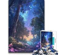 Rompecabezas para Adultos de 1000 Piezas Camino Encantado para divertirse en Familia Regalo Divertido para Mayores de 14 años 38x26cm