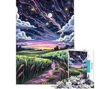 Rompecabezas para Adultos de 1000 Piezas Camino Mágico Un Reto para completar Juguete Divertido para Toda la Familia Decoración de Pared para Mayores de 14 años Juego de Rompecabezas Incluido 38x52cm