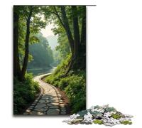 Rompecabezas para Adultos de 1000 Piezas: Camino sinuoso Que Conduce a un Lugar Apartado. Rompecabezas Imposible. Juego Familiar para aliviar el estrés. Desafío difícil. 1000 Piezas (75 x 50 cm).