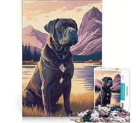 Rompecabezas para Adultos de 1000 Piezas Cane Corso Italiano Naturaleza, Juguete Decorativo para Pared, interacción Entre Padres e Hijos, cumpleaños, 50x75cm