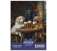 Rompecabezas para Adultos De 1000 Piezas Canine Brew Session Rompecabezas para Adultos Juego Práctico Oferta De Regalo De Cumpleaños como Regalos para Toda La Familia 38x26cm/1000pcs