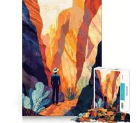 Rompecabezas para Adultos de 1000 Piezas Cañón Caminante Arte Inspirador Corte preciso Juego Divertido de Habilidad Mental Tiempo de Ocio Actividad de cumpleaños (38x52cm)