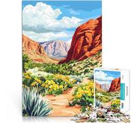 Rompecabezas para Adultos de 1000 Piezas Cañón Red Rock, Nevada Juguetes de Juego para Regalo Familiar Regalo de Obra de Arte 52x38cm