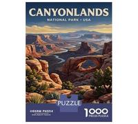 Rompecabezas para Adultos De 1000 Piezas Canyonlands National Park USA Landscape Rompecabezas para Adultos Juego Práctico Decoración De Pared para Cumpleaños, Navidad 38x26cm/1000pcs