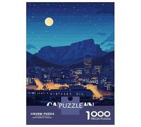 Rompecabezas para Adultos De 1000 Piezas Cape Town South Africa Nightscape Rompecabezas para Adolescentes Juguetes Antiestrés Desafío Difícil Cumpleaños 70x50cm/1000pcs