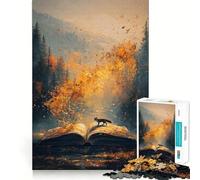 Rompecabezas para Adultos de 1000 Piezas,capítulos de otoño,Arte nítido,lógica,Juguete Divertido,Juego Relajante, Tranquilo (38x52cm)