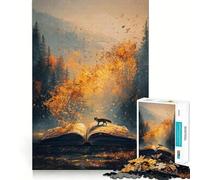 Rompecabezas para Adultos de 1000 Piezas,capítulos de otoño,Corte preciso,Divertido,Juguete para Resolver Problemas,Tiempo de Ocio,decoración de cumpleaños,Regalo (38x26cm)