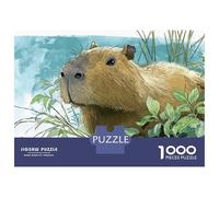 Rompecabezas para Adultos De 1000 Piezas Capybara in The Jungle Rompecabezas para Adultos Juegos Divertidos Pero Divertidos Y Humorísticos Cumpleaños 38x26cm/1000pcs