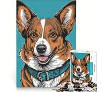 Rompecabezas para Adultos de 1000 Piezas: Cardigan Welsh Corgi, Juego Familiar, difícil y desafiante, cumpleaños y Navidad 50x75cm