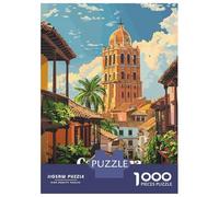 Rompecabezas para Adultos De 1000 Piezas Cartagena Colombia Travel Rompecabezas para Adolescentes Juegos Familiares Ensamblaje De Patrones Actividades Divertidas En Casa 38x26cm/1000pcs