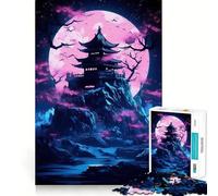 Rompecabezas para adultos de 1000 piezas Casa en flor sobre una colina,diseño de corte fino,desafío inteligente y divertido,juego para momentos de tranquilidad,regalo ideal para cumpleaños y aficiones