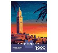 Rompecabezas para Adultos De 1000 Piezas Casablanca Morocco Travel Rompecabezas Juegos Relajantes Decoración De Pared Oferta como Regalos para Toda La Familia 70x50cm/1000pcs