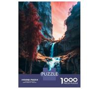 Rompecabezas para Adultos De 1000 Piezas Cascading Waterfall Canyon Rompecabezas para Adultos Juguetes Antiestrés Análisis Y Lógica Oferta como Regalos para Toda La Familia 70x50cm/1000pcs