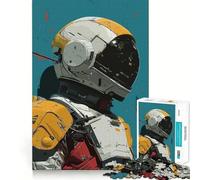 Rompecabezas para Adultos de 1000 Piezas Casco de Astronauta,Robot,Corte Premium,Juego Divertido,Tiempo Libre, (38x26cm)