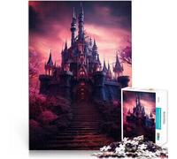 Rompecabezas para Adultos de 1000 Piezas Castillo de fantasía Juguetes de Entretenimiento Familiar Gran Regalo para Juegos 38x26cm