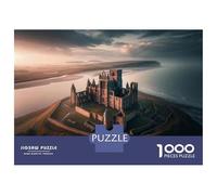 Rompecabezas para Adultos De 1000 Piezas Castle Ruins on The Beach Rompecabezas para Adultos Juego De Ingenio Decoración Perfecta Cumpleaños Y Navidad 38x26cm/1000pcs