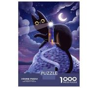 Rompecabezas para Adultos De 1000 Piezas Cat and The Lighthouse Rompecabezas para Adolescentes Juego Familiar Carrera De Velocidad Manual Cumpleaños 52x38cm/1000pcs