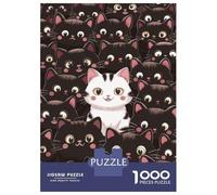 Rompecabezas para Adultos De 1000 Piezas Cat Animals Rompecabezas para Adultos Juego Práctico Análisis Y Lógica Cumpleaños Y Navidad 52x38cm/1000pcs