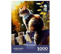 Rompecabezas para Adultos De 1000 Piezas Cat Watercolors Rompecabezas para Adultos Juego De Ingenio Decoración del Hogar Cumpleaños 70x50cm/1000pcs