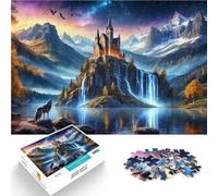 Rompecabezas para Adultos de 1000 Piezas Cataratas del río Wolf Entrena tu Cerebro y Tus Manos Trato como Regalo para Toda la Familia 52x38cm