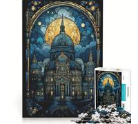 Rompecabezas para Adultos de 1000 Piezas: Catedral de Berlín Ideal para Viajar, Relajarse y superar desafíos Fortalece el Amor en Pareja 38x26cm