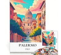 Rompecabezas para Adultos de 1000 Piezas: Catedral de Palermo, Juego de ingenio, para divertirse en Familia, para Fortalecer el Amor en Pareja 50x75cm