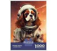 Rompecabezas para Adultos De 1000 Piezas Cavalier Dog Mars Rompecabezas para Adolescentes Juego Práctico Desafío Difícil Juego Desafiante Regalos 70x50cm/1000pcs
