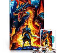 Rompecabezas para Adultos de 1000 Piezas Cazador de Dragones Reducción del estrés Interesante Interacción Entre Padres e Hijos 38x26cm