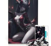 Rompecabezas para Adultos de 1000 Piezas: Cazadora de Demonios, Juego Educativo, decoración del hogar, para Fortalecer el Amor en Pareja 38x52cm