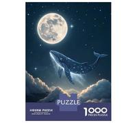 Rompecabezas para Adultos De 1000 Piezas Celestial Whale in Starry Night Sky Rompecabezas Juegos De Relajación Desafío Difícil Reducción del Estrés Regalos 70x50cm/1000pcs