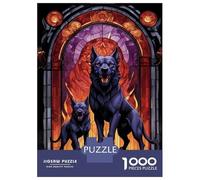Rompecabezas para Adultos De 1000 Piezas Cerberus Dog Myth Animal Rompecabezas para Adultos Juegos Relajantes Decoración Cumpleaños 52x38cm/1000pcs