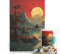 Rompecabezas para Adultos de 1000 Piezas: Charlie con el Sol Juegos Divertidos para Relajarse intelectualmente y Fortalecer el Amor en Pareja 38x52cm