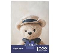 Rompecabezas para Adultos De 1000 Piezas Charming Teddy Bear Rompecabezas para Adultos Juego Práctico Decoración De Pared Cumpleaños Y Navidad 38x26cm/1000pcs