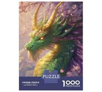 Rompecabezas para Adultos De 1000 Piezas Cherry Blossom Dragon Rompecabezas para Adultos Juego Práctico Decoración De Pared Cumpleaños Y Navidad 38x26cm/1000pcs
