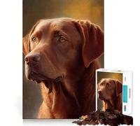 Rompecabezas para Adultos de 1000 Piezas Chesapeake Bay Retriever,Corte Premium,Juguete Inteligente para el Cerebro,diversión sin Esfuerzo, (50x75cm)