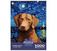 Rompecabezas para Adultos De 1000 Piezas Chesapeake Bay Retriever Rompecabezas para Adultos Juguete Decoración De Pared Mejora La Memoria 38x26cm/1000pcs