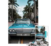 Rompecabezas para Adultos de 1000 Piezas Chevrolet Impala SS Difícil y desafiante Regalos para Mujeres Juguete Decoración de Pared para Mayores de 14 años Juego 38x26cm