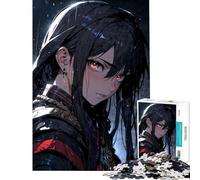 Rompecabezas para Adultos de 1000 Piezas Chica Anime con Ojos ardientes Juego Educativo Juguetes didácticos Regalos de Amigo Invisible Mejora la Memoria (tamaño 75x50cm)