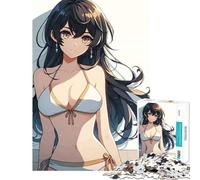 Rompecabezas para Adultos de 1000 Piezas Chica Anime contra la Pared Juego de ingenio Desafío de Inteligencia Juguetes adictivos Gran Regalo Una Obra de Arte (Tamaño 38x26cm)