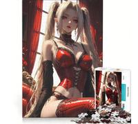 Rompecabezas para Adultos de 1000 Piezas Chica Anime Pelirroja decoración de Pared decoración Perfecta cumpleaños 38x52cm