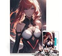 Rompecabezas para Adultos de 1000 Piezas Chica Anime Pelirroja Juegos relajantes para desestresar el intelecto Regalo de cumpleaños Regalos de Viaje 38x26cm
