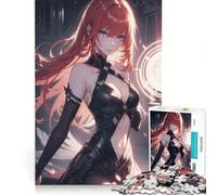 Rompecabezas para Adultos de 1000 Piezas Chica Anime Pelirroja Juegos relajantes para desestresar el intelecto Regalo de cumpleaños Regalos de Viaje 38x52cm