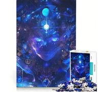 Rompecabezas para Adultos de 1000 Piezas, Chica de Anime Celestial, Juego Familiar, Mejora la Memoria, Ideal para Decorar el Escritorio 38x52cm