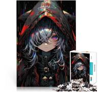 Rompecabezas para Adultos de 1000 Piezas Chica de Anime con Sudadera con Capucha Juego de Preguntas Mejorar el Amor Entre Parejas 38x26cm