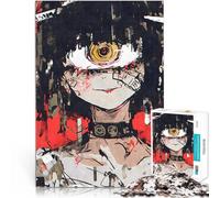 Rompecabezas para Adultos de 1000 Piezas Chica de Anime de Ojos Grandes de Weirdcore Alivio del estrés Decoración 52x38cm