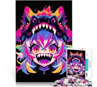 Rompecabezas para Adultos de 1000 Piezas Chica Monstruo de Anime Entrena tu Cerebro y Tus Manos Cada Pieza es única: un desafiante y Divertido Juego Familiar 26x38cm