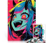 Rompecabezas para Adultos de 1000 Piezas Chica Monstruo de Anime Matar el Tiempo en Vacaciones en casa Grandes Regalos y Juguetes 38x26cm